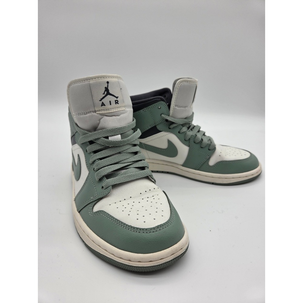 Jordan 1 Mid Seafoam Green White BQ6472-031 Womens‎ Sneakers